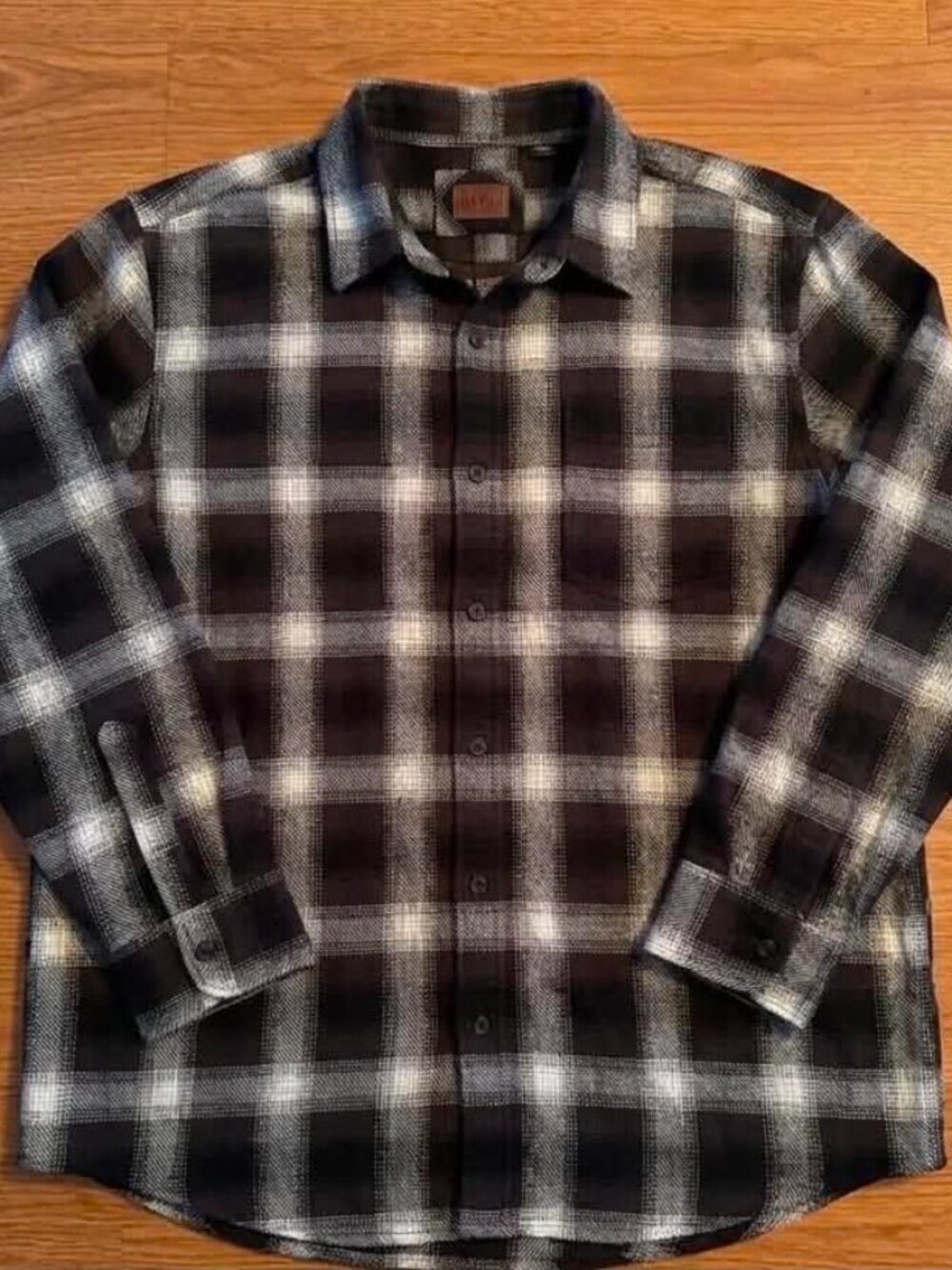 Orvis Plaid Button-Up Shirt XL Long Sleeve Flannel Style #77